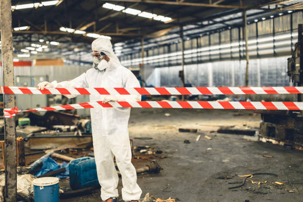 Professional Biohazard technician working in Midfield, TX